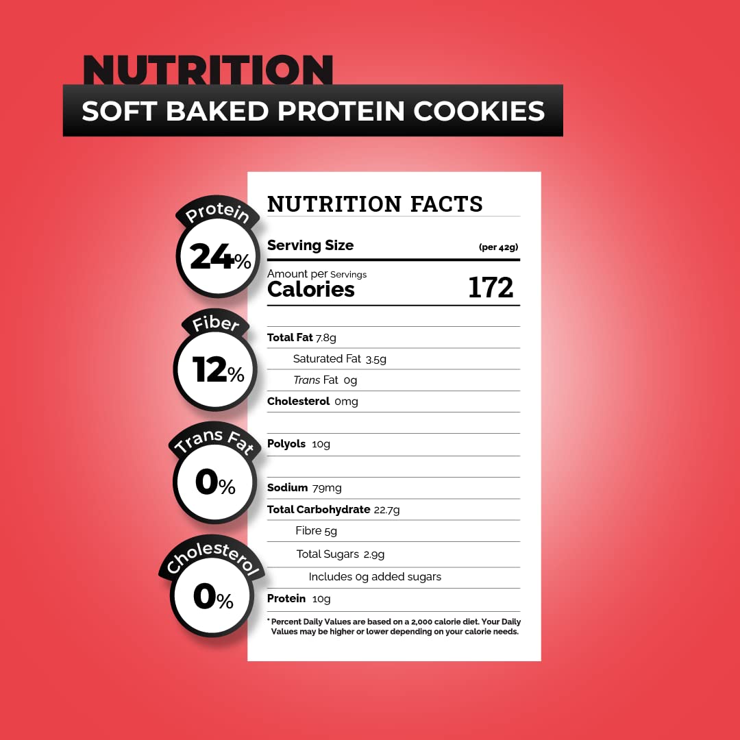 HYP- Protein Cookies, Oatmeal Raisin Cookies (6x42g) | 10 g Protein per- image 5