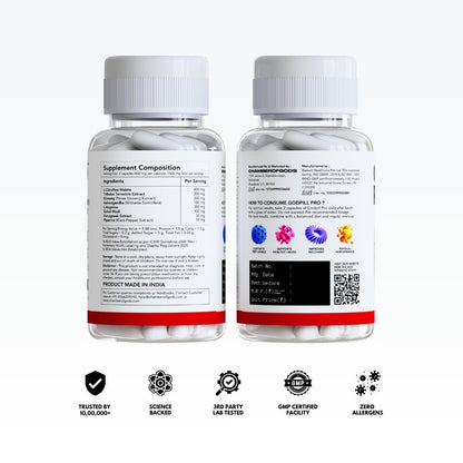 Chamberofgods Godpill Pro | Ashwagandha, Ginseng, Safed Musli & more Ca- image 7