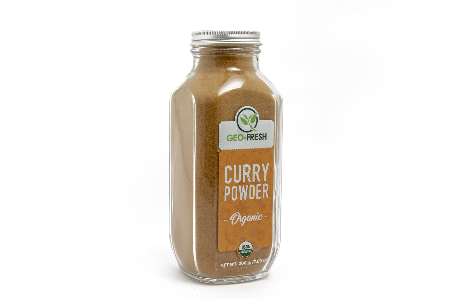 Geo-Fresh Organic Curry Powder, 200g| Blend of 15 Herbs & Spices| Spice & Masala| Enhance Flavour| No Artifical Colour & Preservatives| 100% Organic, Non-GMO, USDA Certified, Jaivik Bharat Certified