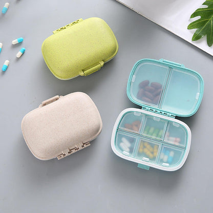 ECOMISTIQ® 2xWeekly Pill Organizer Supplements Vitamins Medication Reminder Home Green| Boxes Cases| Health Care |Health & Beauty