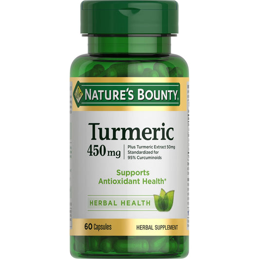 Nature's Bounty Turmeric/Curcumin, 60 Capsules, 450 Mg