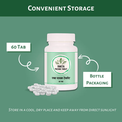 Panchamrut Herbals Rakta Pachak Tablet | Pack of 2 | Each of 60 Tablets- image 3