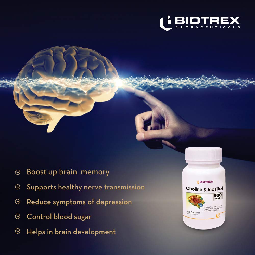 Biotrex Nutraceuticals Choline And Inositol 500mg - 60 Capsules