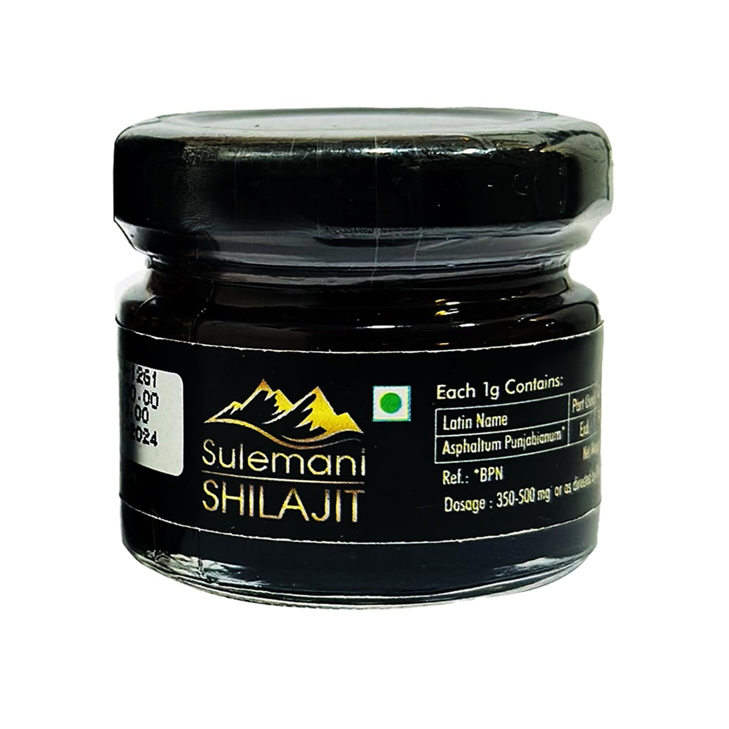 Hakim Suleman's Sulemani Shilajit Resin – 100% Natural, Authentic Mineral Pitch, Rich in Fulvic Acid & Trace Minerals, Energy & Stamina Booster - 0.02 Kg