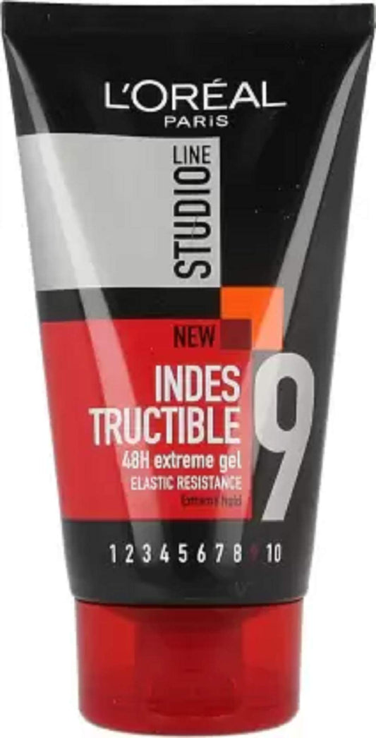 L'Oreal Paris Studio Line Natural Clear Gel Normal Strength 150ml (Indes Tructible 9)