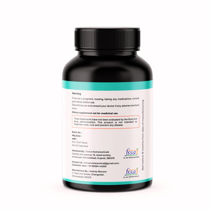 CITRUS NUTRACEUTICAL Alpha Lipoic Acid 300 mg, Glucose metabolism, Support Liver, Skin, Brain, Nervous System Health- 60 Capsules