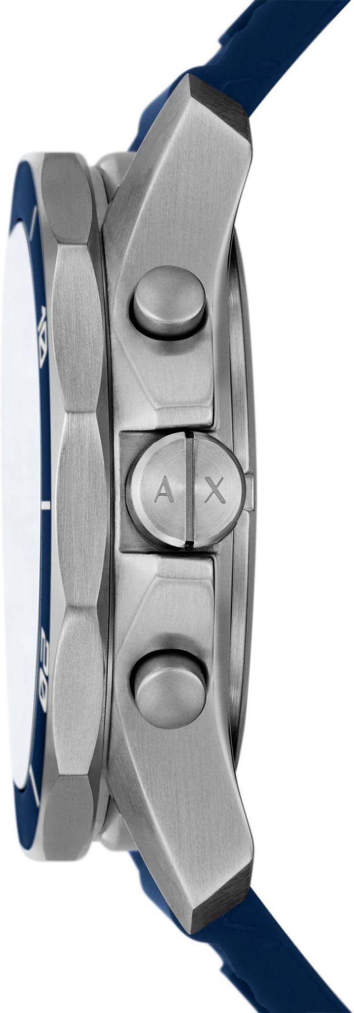 Armani Exchange Men's Quartz Analog Watch with Stainless Steel Strap AX7151SET, Blue and Grey, talla única, Classic