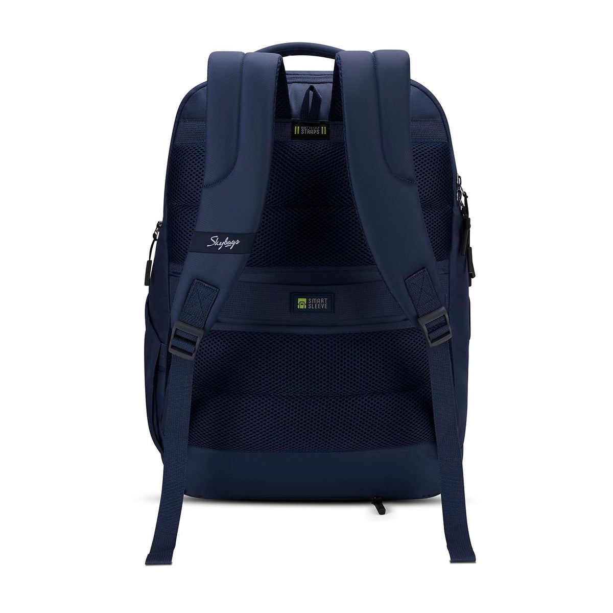 Skybags Hustle 15.6 Inch Compatible Laptop Backpack 31L | 3 Compartments with Flushed USB Ports (Type A & Type C) & Rain Cover | Side Bottle Pockets | Office & Travel Backpack for Men & Women (Navy)