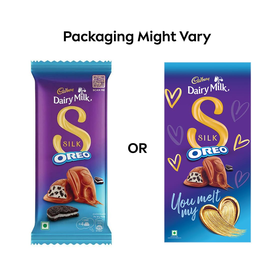 Cadbury Dairy Milk Silk Oreo Chocolate Bar, 124 g
