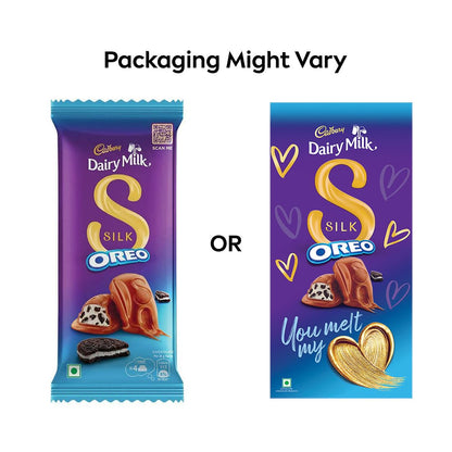 Cadbury Dairy Milk Silk Oreo Chocolate Bar, 124 g