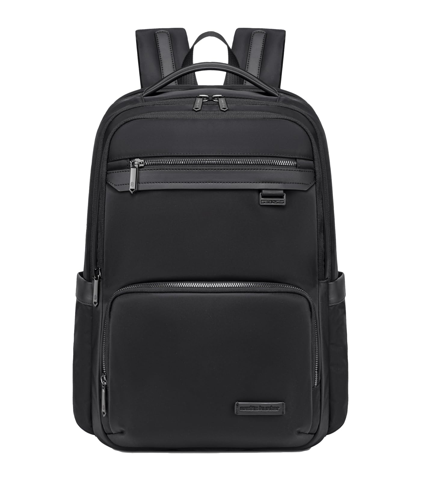 Arctic Hunter Premium Business Backpack for Men Women 20L Nylon Water-repellent Ergonomic EVA Back Pad Multiple Compartments Shockproof 15.6-inch Laptop Bag (Black)