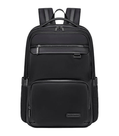 Arctic Hunter Premium Business Backpack for Men Women 20L Nylon Water-repellent Ergonomic EVA Back Pad Multiple Compartments Shockproof 15.6-inch Laptop Bag (Black)