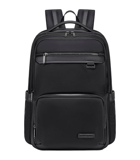 Arctic Hunter Premium Business Backpack for Men Women 20L Nylon Water-repellent Ergonomic EVA Back Pad Multiple Compartments Shockproof 15.6-inch Laptop Bag (Black)
