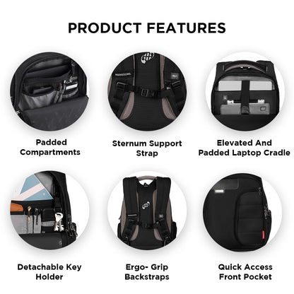 HARISSONS Vervo 40L Waterproof Laptop Backpack for Men & Women | Fits 1- image 2