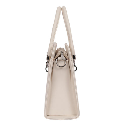 Lino Perros Women White Leatherette Satchel
