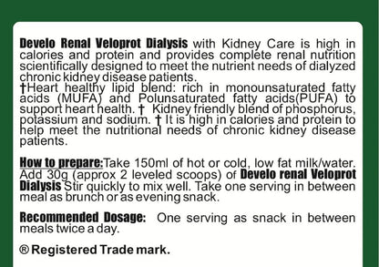 Develo Kidney Health(Post Dialysis) Protein for Better Renal Health & Function - 500 g Kesar Badam