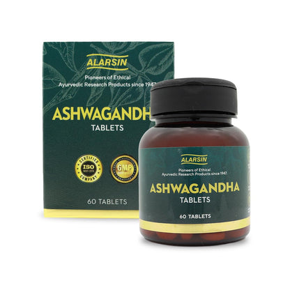 Alarsin Ashwagandha Tablets (60) | Herbal Supplement, Energy Boosting, Stress Relief, Adult Unisex Use