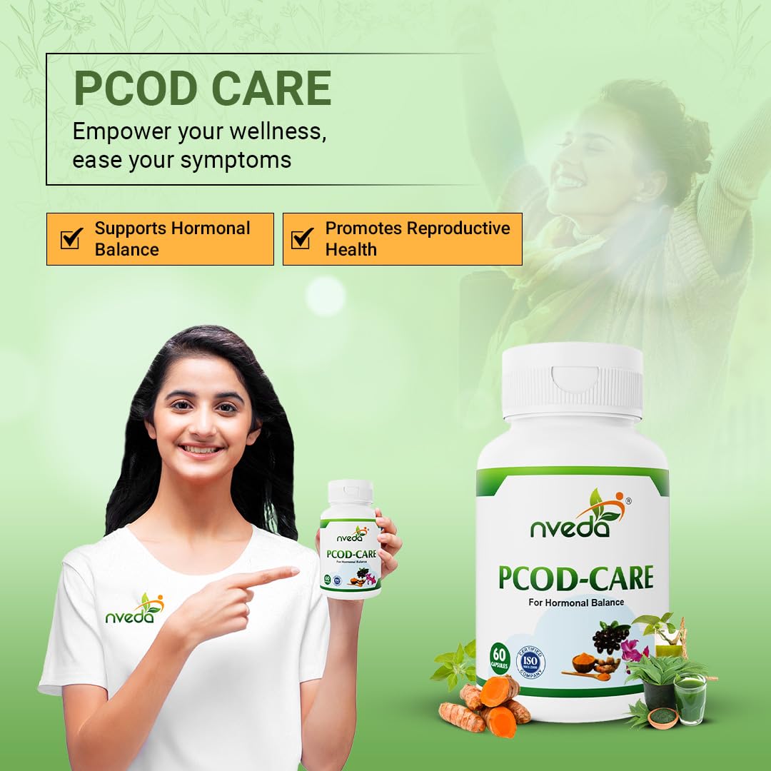 Nveda Ayurvedic herbs based PCOS/PCOD Care Tablets, PCOS Supplements fo- image 6