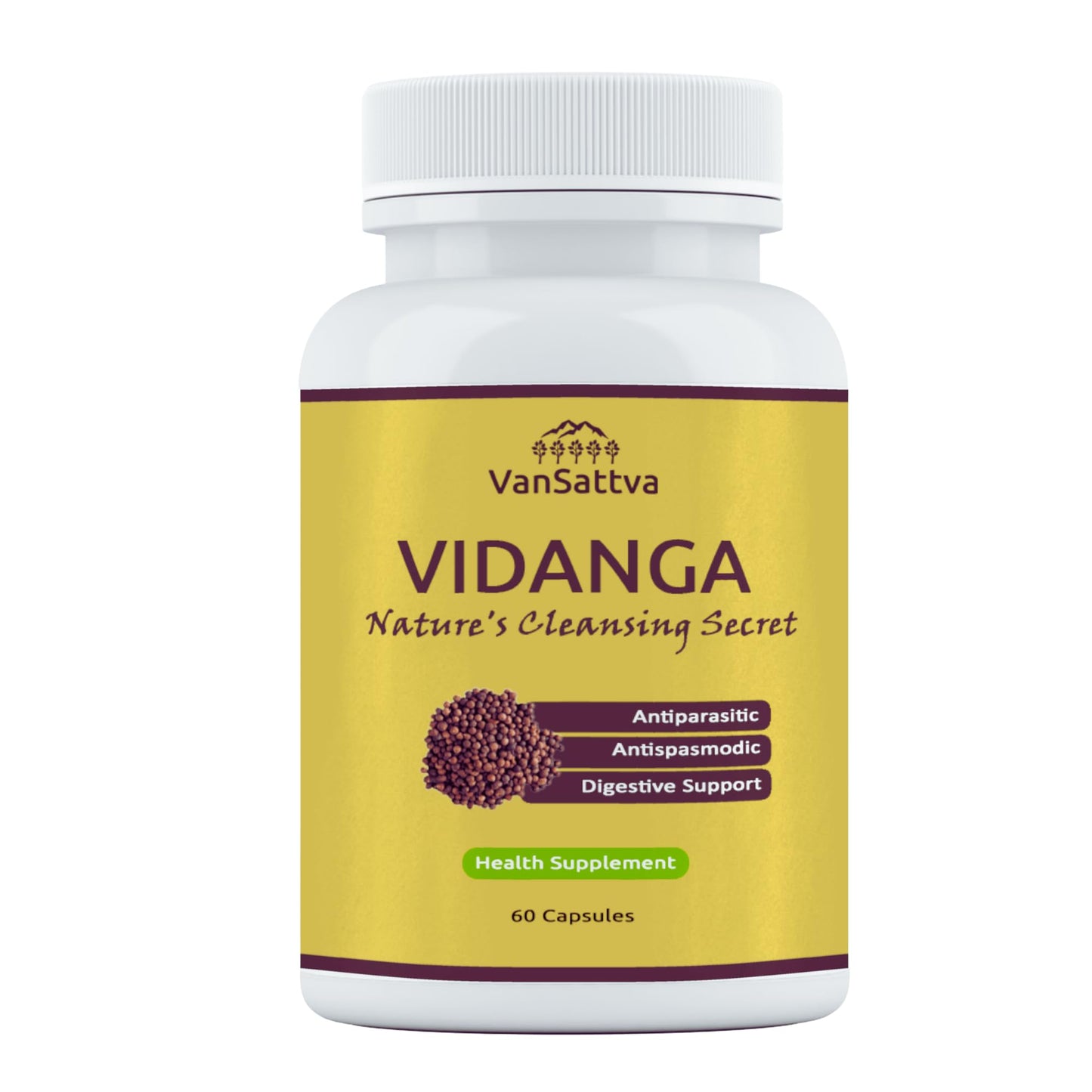 VanSattva Vidanga Capsule – 60 Caps, 650mg each