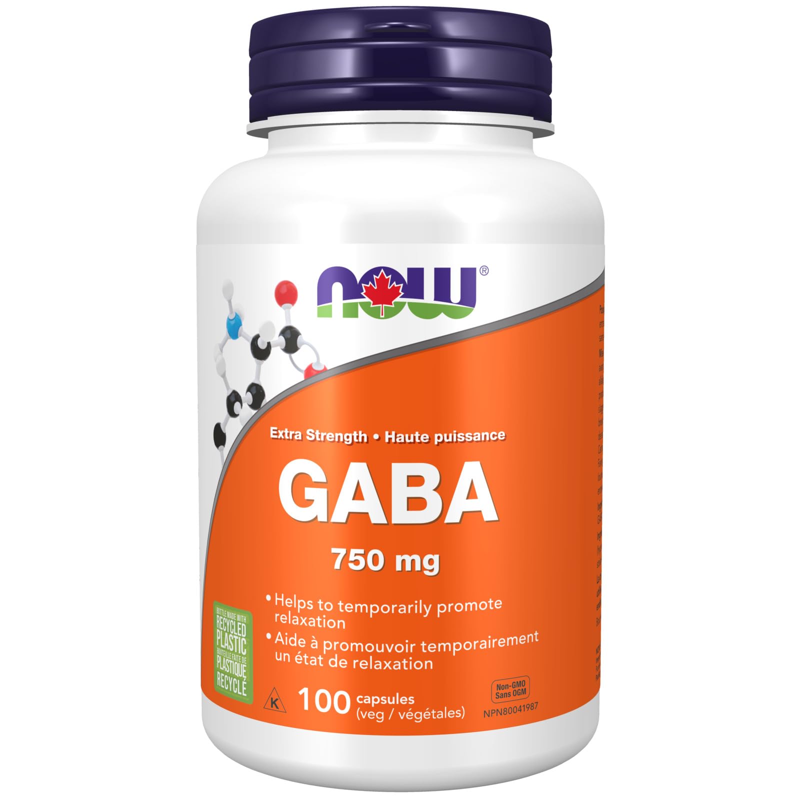 Now GABA Extra Strength 750mg 100vcap