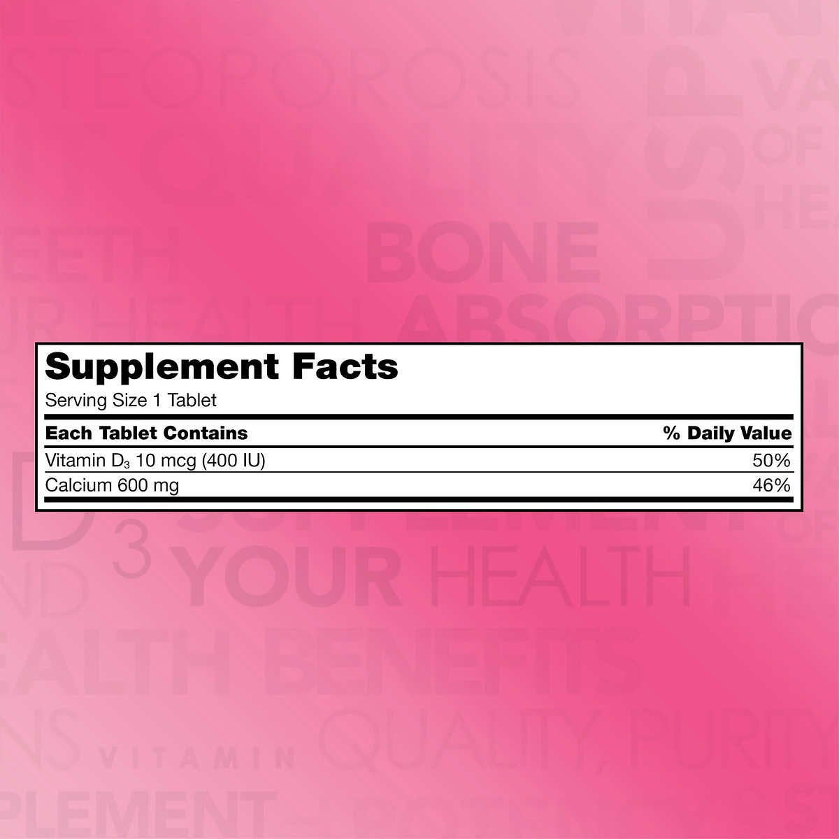 Kirkland Signature Calcium Multivitamin Tablet, 500 Count- image 2