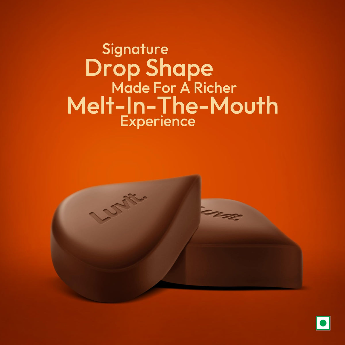 LuvIt Luscious Roasted Almonds Chocolate Bars | Multipack | Deliciously Smooth | Pack of 15-52gm Each