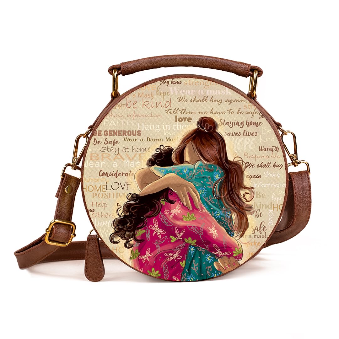 Kalankit Rakhi Gift Hamper For Sister | Rakhi Gift For Girls, Sling Bag For Women, Birthday Gifts For Women, Round Box Sling Bags For Woman | Crossbody Travel Side Bag, Cute Gifts for Female