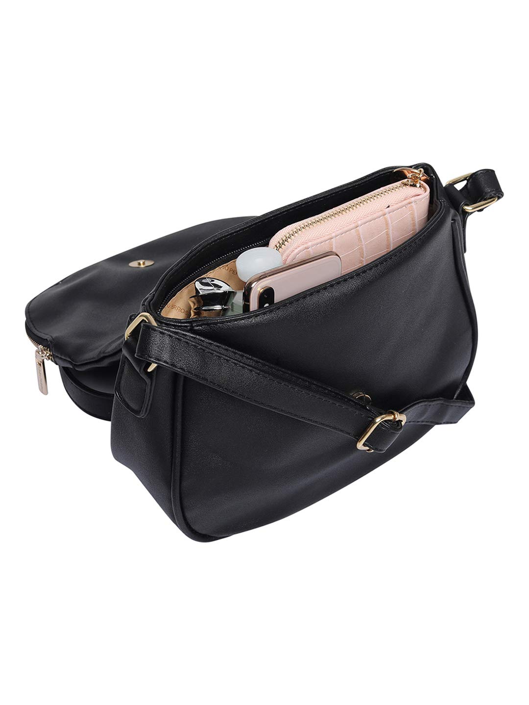 Lino Perros Women's Cross-Body Bags (Black)