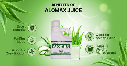 BioGreen Healthcare AlomaX Aloe Fibrous Juice (500 ml)