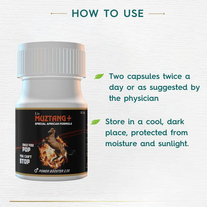 Livmuztang Plus Stamina Power Booster and Muscle Growth Ayurvedic Capsules 30 Count