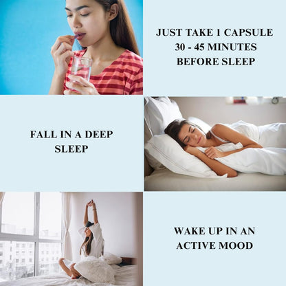 Neuhack Nindra Sleep Support Supplement | Ayurvedic capsule for relaxation and brain wellness - 30 Capsules