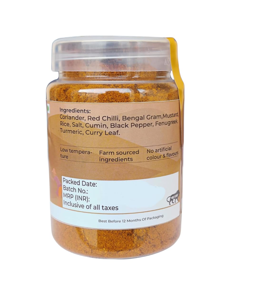 Anamaya Kulambu Masala Powder | Kulambhu Miglai Thool | 100 gms | Packed in a reusable Jar | 100% Pure and Natural Ingredients