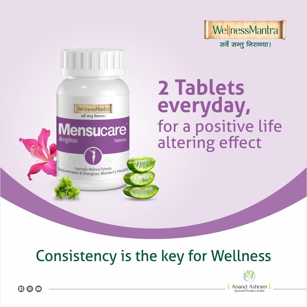 Wellness Mantra Mensucare|Ayurvedic 60 Tablets|To Regularize Menstruati- image 4