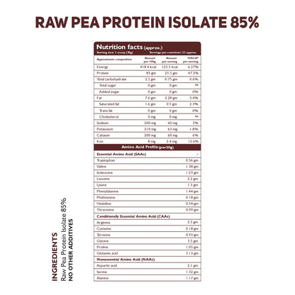 Healthoxide Pea Protein Isolate 85% - Unflavoured, Vegan, Gluten-Free,- image 5