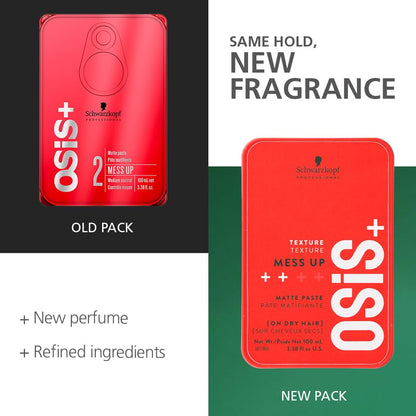 Schwarzkopf Professional OSiS+ Mess Up Hair Styling Matte Paste |Easy t- image 4