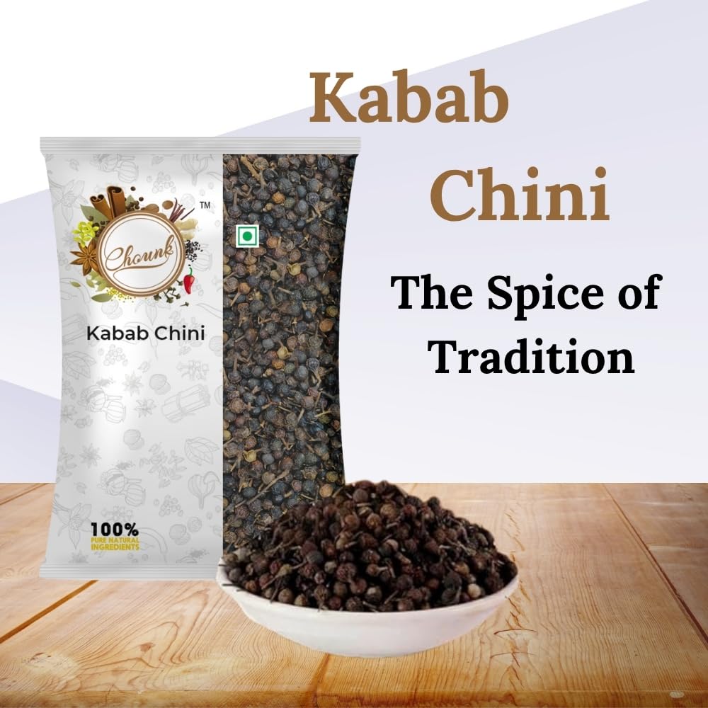 Chounk Kabab Chini Natural Fresh & Pure | Kabab Chini | Shital Chini | Tailed Pepper | Vegan | Gluten Free kabab chini 50gm