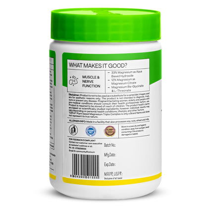 OZiva Magnesium Triple Complex 1100mg for Muscle, Sleep and Nerve Function | With Aquamin Mg, Glycinate, Magnesium L-Threonate & Bisglycinate | 60 Vegetarian Tablets