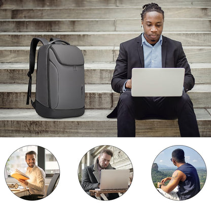 BANGE Business Smart Backpack Waterproof fit 15.6 Inch Laptop Backpack with USB Charging Port,Travel Durable Backpack, Gray, ??