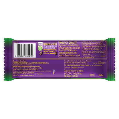 Cadbury Dairy Milk Silk Roast Almond Chocolate Bar, 134 g