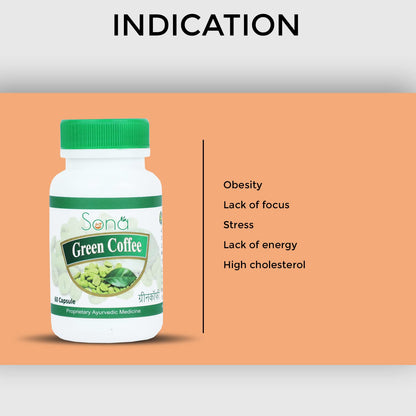 Sona Healthcare Ayurvedic Green coffee Capsule support weight loss(Pack of 1)(60 Cap)