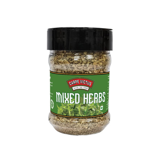 Carpe Victus Mixed Herbs Seasoning for Italian Cuisine, Premium Blend of Aromatic Herbs for Seasonings and Cooking, Fine Quality Spice Mix, Dried Herbs for Pasta & Pizza, Soups, 50 grams