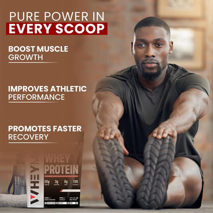 WHEYMILL 100% Whey Protein | 25g Protein, 3g Creatine, 6g BCAA | Easy Mixing, Low Carbs Whey Protein Supplement Powder with Creatine for Men, Women & Athletes (2 Kg/4.4lb | 56 Servings | Butterscotch)