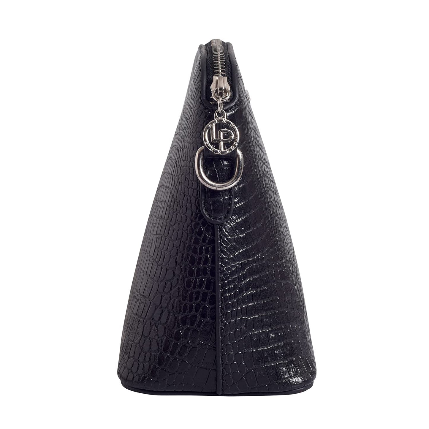 Lino Perros Women's Sling Bag (CROCOBLACK)