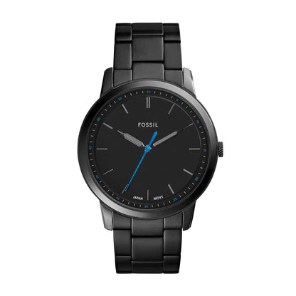 Fossil Analog Black Dial Men's Watch-FS5308 Stainless Steel, Black Strap