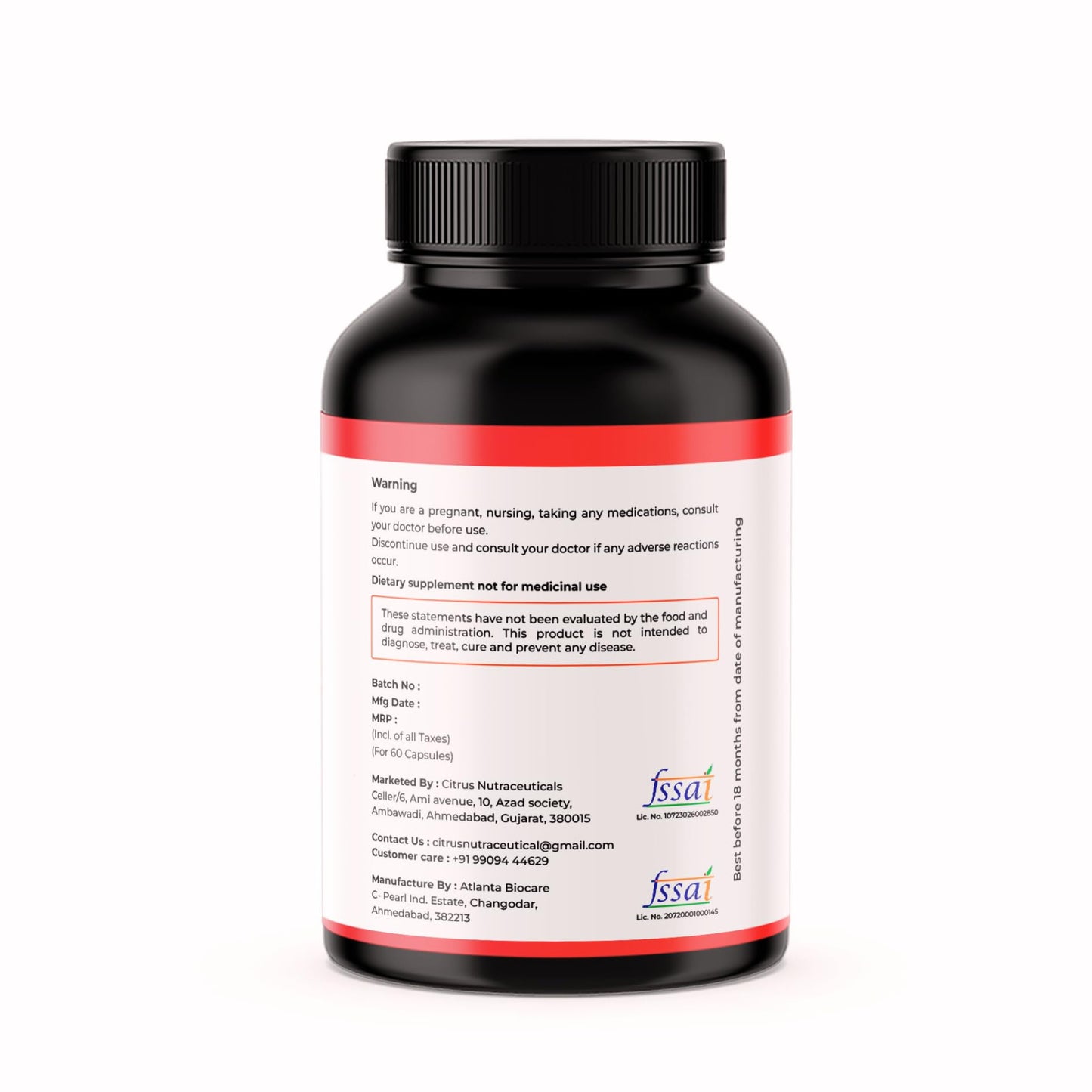 CITRUS NUTRACEUTICAL Red Yeast Rice 600mg & CoQ10 100mg Capsules