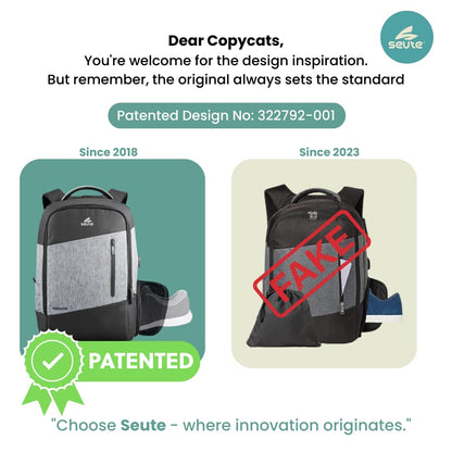 Seute Verdiater 4.0 Shockproof 15.6 Inch laptop backpack for men With U- image 6