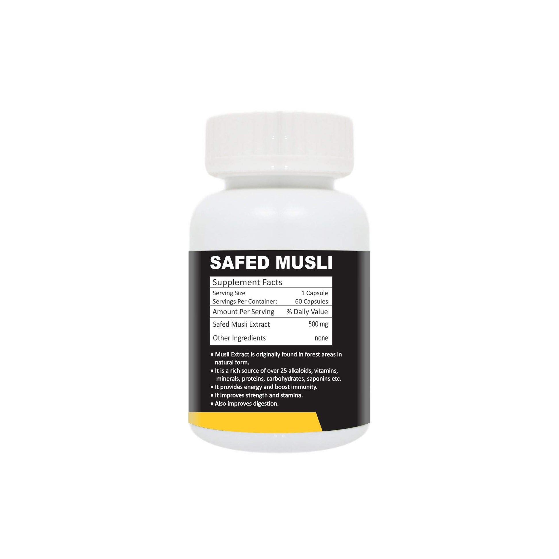 Zindagi Safed Musli Pure Extract Capsules - Improves Strength & Stamina- image 3