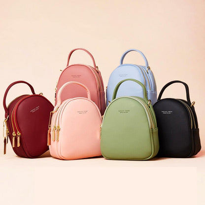VISMIINTREND Luxury Stylish Small Leather Sling Shoulder Crossbody Bag for Women and Girls | Mobile Side Purse for Ladies | Wallet | Travel | Party | Birthday Gift, Wife, Sister (Pink)