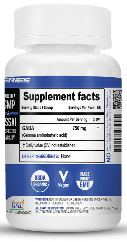 NutriJa Gamma Aminobutyric Acid (GABA) Powder (100 GM)