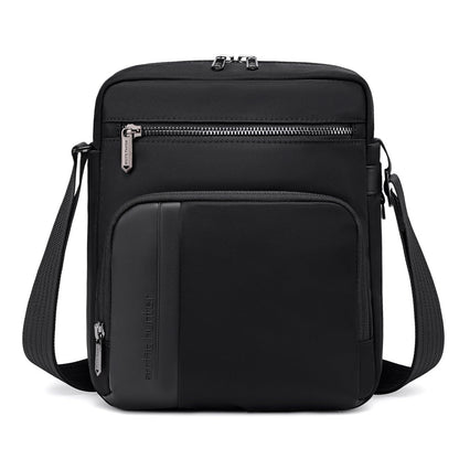 Arctic Hunter Nylon Sling Bag for Men Water Repellent Multiple Pockets Premium Side Messengert Shoulder Bag for 8" iPad Phone Casual Office College Travel, Black